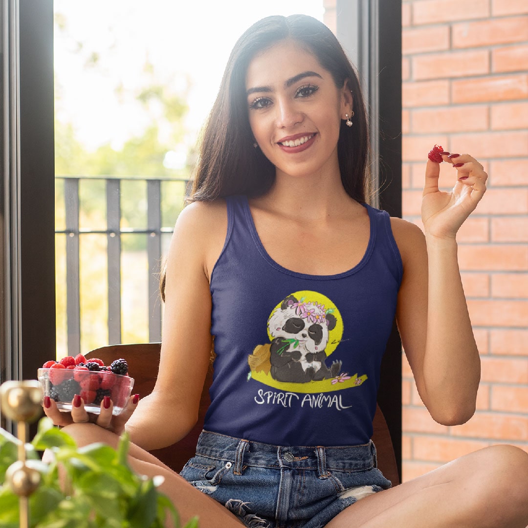 Panda Spirit Animal Womens Tank Tops Category Showcase Image